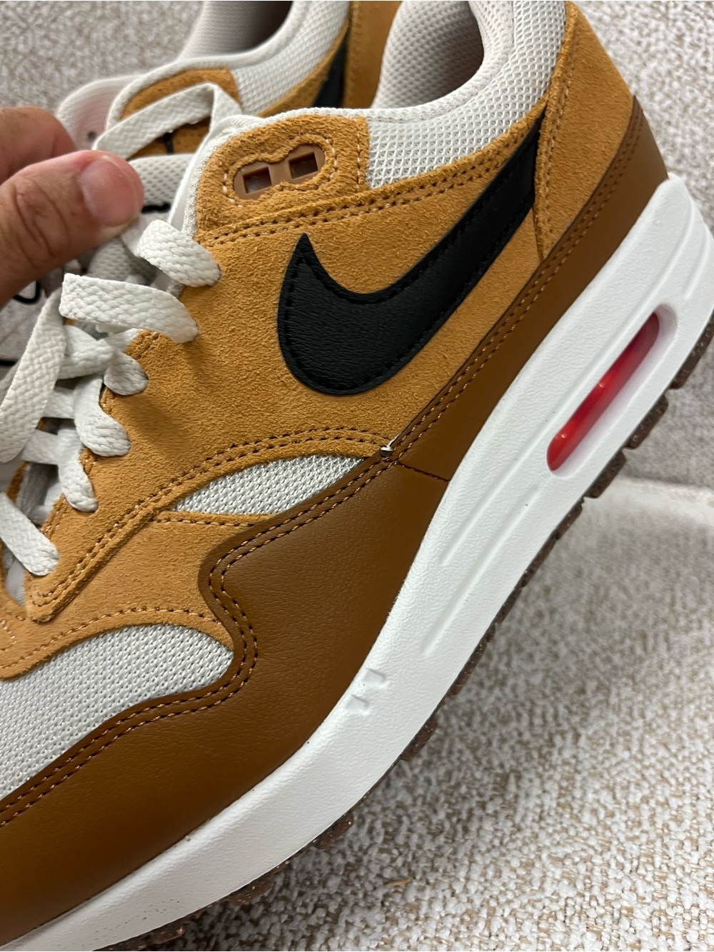 Nike Air Max 1 Essential Flax British Tan BoneFZ5808-004 Size 8.5